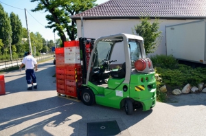 Targoncával ütötték el a nőt Targoncával ütötték el a nőt