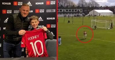 Videó: apja nyomdokaiban! A kis Rooney gyönyörű gólt lőtt a Man. Citynek