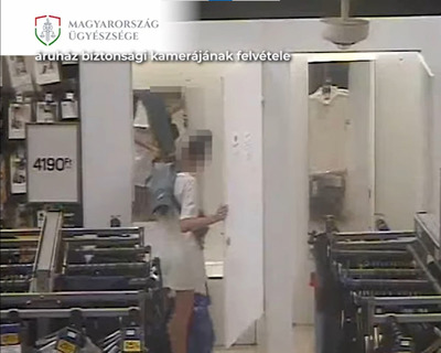 Így rejtette el a ruhája alá a lopott dolgokat a komáromi plázában - videó