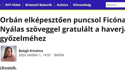 A nyugatifény.hu éppen most buzizta le a magyar és szlovák miniszterelnököt