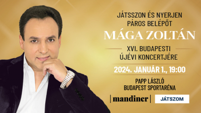 Játsszon kvízjátékunkkal és jusson el ön is páros belépőink egyikével Mága Zoltán XVI. Budapesti Újévi Koncertjére!