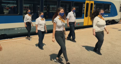 A MÁV munkatársai is csatlakoztak a táncos kihíváshoz